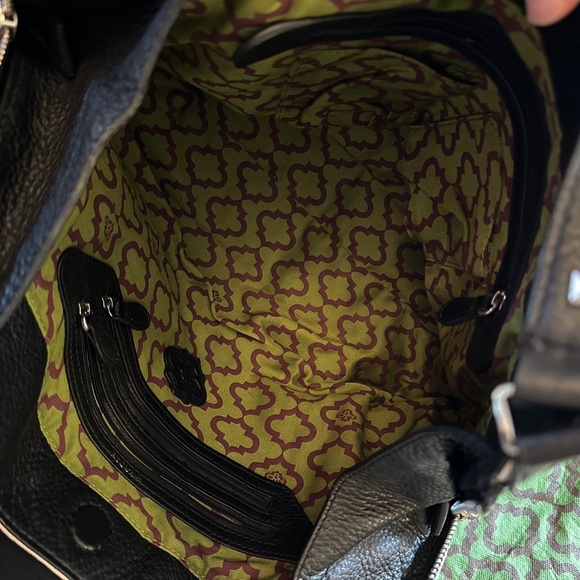 orYANY Two-Tone Leather Studded Shoulder Bag - Picture 5 of 8